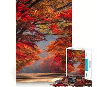 Puzzle da 1000 pezzi "Foresta d'acero autunnale" Gioco di assemblaggio pulito e stimolante per la mente,ideale per rilassarsi e creare un'atmosfera divertente,perfetto come regalo di compleanno