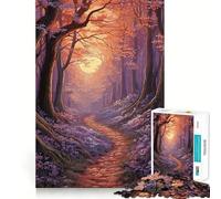 Puzzle da 1000 pezzi "Foresta Incantata Mistica" per Adolescenti, Giocattolo per Pensare con Saggezza, Divertimento Calmo, Opera d'Arte Chiara da Collezione (38x52cm)