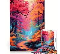 Puzzle da 1000 pezzi "Foresta Incantata Mistica" per adolescenti, ideale per migliorare la memoria, rilassante e divertente, con un design elegante da assemblare (50x75cm)