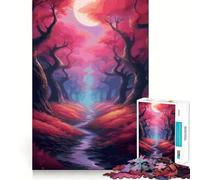 Puzzle da 1000 pezzi "Foresta Incantata Mistica" per adulti, ideale per migliorare la memoria, per momenti di relax e per un assemblaggio rilassante (50x75cm) Regalo di alta qualità
