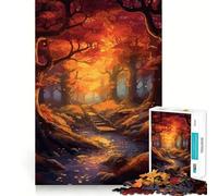 Puzzle da 1000 pezzi "Foresta Incantata Mistica" per Adulti, Regalo, Migliora la Memoria, Tempo Libero, Taglio Preciso, Decorazione da Parete (38x52cm)