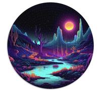 Puzzle da 1000 pezzi "Foresta Oscura" per adulti, rompicapo impegnativo, attività per famiglie, decorazione per la casa, regalo di Natale, 67,5x67,5 cm