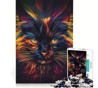 Puzzle da 1000 pezzi Fractal CAT Impossible Game con taglio di precisione e pezzi di forma casuale completamente ad incastro 50x75cm