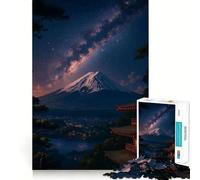 Puzzle da 1000 pezzi "Fuji celeste,Notte dell'armonia",perfetto per l'allenamento mentale,divertente,per il relax,ideale come regalo di Natale (38x26cm)