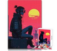 Puzzle da 1000 pezzi Futuristic Gaze per adulti e adolescenti, gioco creativo di risoluzione dei problemi, idea regalo memorabile e sentita, dimensioni 38x26cm