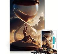 Puzzle da 1000 pezzi "Futuro senza tempo nel deserto" per adolescenti, gioco di abilità mentale, svago, divertimento, design, assemblaggio, regalo elegante 38x26cm