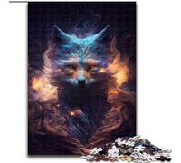 Puzzle da 1000 pezzi Galactic Fox Kitsune Puzzle da 1000 pezzi Puzzle perfetto per compleanni, feste, decorazioni per feste spaziali (dimensioni 50x75cm)