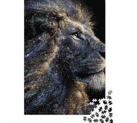 Puzzle Da 1000 Pezzi Galactic Lion Profile Puzzle Per Adulti Gioco Pratico Un'opera D'arte Regali Unici Per Compleanno E Natale 70x50cm/1000pcs
