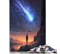 Puzzle da 1000 pezzi "Galassia e crepuscolo" - Paesaggio - Livello di difficoltà: Puzzle per adulti - Rafforza i rapporti tra i membri della famiglia (38x26 cm)