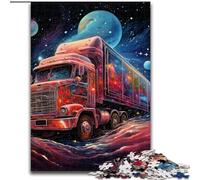 Puzzle da 1000 pezzi "Galaxy Fire Truck" Puzzle in legno, regalo per sfidare il cervello, attività educativa per adolescenti 1000 pezzi(50x75cm)