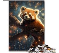 Puzzle da 1000 pezzi Galaxy Red Panda Puzzle impegnativi Rompicapo impegnativo per adolescenti, gioco interattivo divertente per famiglie Dimensioni: 38x26cm