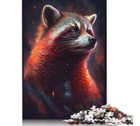 Puzzle da 1000 pezzi Galaxy Red Raccoon per adulti e adolescenti, puzzle di carta, regali per la vigilia di Natale, 1000 pezzi (75x50 cm)