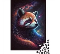 Puzzle da 1000 pezzi Galaxy Red Raccoon per adulti Puzzle di carta Regali di Halloween Puzzle per adulti Gioco educativo Sfida Giocattolo 1000 pezzi (38x26 cm)