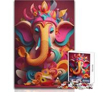 Puzzle da 1000 pezzi Ganesha Dio dell'arte per adolescenti, gioco di pensiero logico interattivo, ideale come regalo per occasioni memorabili, dimensioni 50x75cm