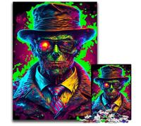Puzzle da 1000 pezzi Gangster Zombie Neon Color, Puzzle Impossibili per Adulti, Rompicapo Sfidante per Adolescenti, Gioco Interattivo per il Divertimento in Famiglia, 50x75cm/19,68x29,52 pollici