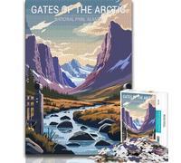 Puzzle da 1000 pezzi "Gates of the Arctic" per adulti e ragazzi, difficile da completare ma divertente e umoristico gioco educativo per compleanni, 50x75cm