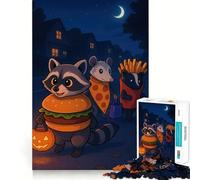 Puzzle da 1000 pezzi "Gatti di strada che fanno dolcetto o scherzetto" per adulti, gioco di logica, per il tempo libero a casa, taglio preciso, regalo affettuoso 50x75cm