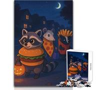 Puzzle da 1000 pezzi "Gatti di strada vanno a fare dolcetto o scherzetto", un modo rilassante per riempire il tempo libero, giocattolo da gioco con taglio preciso e costante, dimensioni 38x26cm