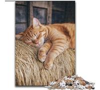 Puzzle da 1000 pezzi "Gatto addormentato", 50x75cm, gioco rompicapo interattivo per famiglie, adatto dai 14 anni in su