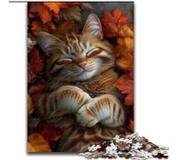 Puzzle da 1000 pezzi "Gatto addormentato" per adulti, 50x75cm Regalo perfetto per compleanni, feste e Natale