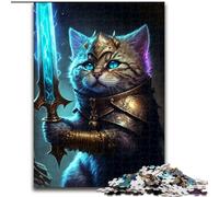 Puzzle da 1000 pezzi "Gatto che tiene in braccio il suo primo bambino", puzzle mitico per adulti, dimensioni 50x75cm, rompicapo impegnativo per adolescenti, divertente serata di giochi in famiglia
