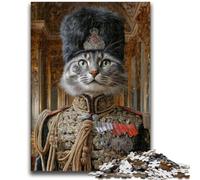 Puzzle da 1000 pezzi "Gatto di una famiglia aristocratica" per adolescenti e adulti, aiuta il cervello a esercitare i giocattoli avvincenti per coltivare la pazienza, decorazione perfetta 26x38cm