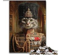 Puzzle da 1000 pezzi "Gatto di una famiglia aristocratica" per adolescenti, regali, aiuta il cervello a esercitare giocattoli avvincenti per coltivare la pazienza, decorazione perfetta (26x38cm)