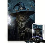 Puzzle da 1000 pezzi "Gatto Mago che Lancia un Incantesimo" per Adulti - Puzzle di Abilità Logica - Evasione Rilassante - Incastro Preciso - Regalo Speciale (38x52cm)