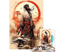 Puzzle da 1000 pezzi Geisha Samurai Gioco educativo giapponese per un gioco stimolante e divertente ideale come regalo o per passare il tempo durante le vacanze (Dimensioni 50x75cm)