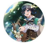 Puzzle da 1000 pezzi Genshin Impact Barbatos, puzzle rotondo da 1000 pezzi per adulti, design intricato per adolescenti, decorazioni fai da te e divertimento che stimola il cervello, 67,5x67,5 cm
