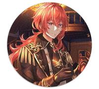 Puzzle da 1000 pezzi Genshin Impact Diluc Puzzle rotondo da 1000 pezzi fai da te Decorazione artistica, regalo di compleanno perfetto 67,5x67,5 cm