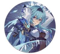 Puzzle da 1000 pezzi Genshin Impact Eula Lawrence Puzzle rotondo da 1000 pezzi fai da te Decorazione artistica, regalo di compleanno perfetto 67,5x67,5 cm