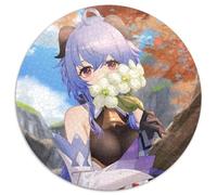 Puzzle da 1000 pezzi Genshin Impact Ganyu, puzzle in cartone per adulti, perfetto per decorazioni per la casa, compleanni, feste e regali, 67,5x67,5 cm.