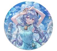 Puzzle da 1000 pezzi Genshin Impact Ganyu Rotondo Puzzle da 1000 pezzi per adulti Attività educativa per le abilità cognitive Miglioramento delle abilità cognitive 67,5x67,5 cm