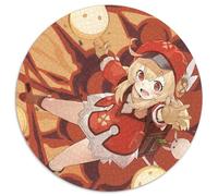 Puzzle da 1000 pezzi Genshin Impact Klee Round JigsawPuzzle da 1000 pezzi per adulti, gioco interattivo per famiglie, sfida mentale, giocattolo educativo 67,5x67,5 cm