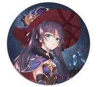 Puzzle da 1000 pezzi Genshin Impact Mona Round JigsawPuzzle da 1000 pezzi per adulti, gioco interattivo per famiglie, sfida mentale, giocattolo educativo 67,5x67,5 cm
