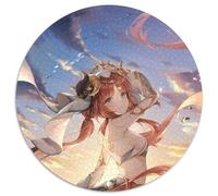 Puzzle da 1000 pezzi Genshin Impact Nilou, puzzle rotondo da 1000 pezzi per adulti, gioco interattivo per famiglie, sfida mentale, giocattolo educativo 67,5x67,5 cm