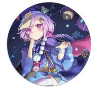 Puzzle da 1000 pezzi Genshin Impact Qiqi, puzzle rotondi da 1000 pezzi per adulti, design intricato per adolescenti, decorazioni fai da te e divertimento che stimola il cervello, 67,5x67,5 cm