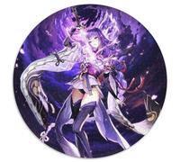 Puzzle da 1000 pezzi Genshin Impact Raiden Shogun Puzzle rotondi da 1000 pezzi per adulti, Halloween, Pasqua, Capodanno 67,5x67,5 cm