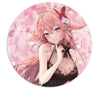 Puzzle da 1000 pezzi Genshin Impact Yae Miko Puzzle rotondi da 1000 pezzi per adulti, Halloween, Pasqua, Capodanno 67,5x67,5 cm