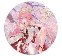 Puzzle da 1000 pezzi Genshin Impact Yae Miko Rotondo Puzzle da 1000 pezzi per adulti Attività educativa per le abilità cognitive Miglioramento delle abilità cognitive 67,5x67,5 cm