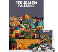 Puzzle da 1000 pezzi Gerusalemme Palestina Poster Decorazione per la casa Giocattoli Ottimo regalo per giochi Gioco educativo Migliora l'amore tra coppie dimensioni 38x52cm