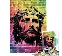 Puzzle da 1000 pezzi "Gesù Cristo Corona Agonia" Puzzle per adolescenti Migliora la memoria Sfida educativa Regalo per amici e familiari 38x52cm