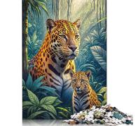 Puzzle da 1000 pezzi "Giacomo con cucciolo nella foresta" per adulti, regalo di Halloween, puzzle per adulti, decorazioni e regali unici per la casa, 38x26 cm/1000 pezzi