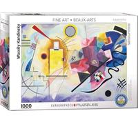 Puzzle da 1000 pezzi, giallo, rosso, blu
