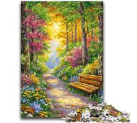 Puzzle da 1000 pezzi "Giardino fiorito" adatto per bambini dai 14 anni in su, gioco educativo intellettuale per compleanni e Natale, 26x38cm