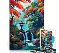 Puzzle da 1000 pezzi "Giardino giapponese tranquillo" per adolescenti, un gioco che stimola la mente, rilassante e divertente, un'opera d'arte da assemblare e collezionare (38x26cm)