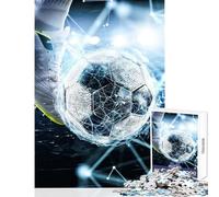 Puzzle da 1000 pezzi giocattolo da calcio decorazione da parete ottimo regalo per i giochi gioco pratico con poster abbinato e foglio di quiz dimensioni 38x26cm