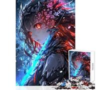 Puzzle da 1000 pezzi giocattolo educativo magico Samurai Geisha ottimo regalo per gioco educativo adatto per la decorazione della scrivania dimensioni 50x75cm