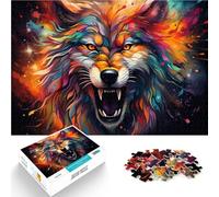 Puzzle da 1000 pezzi, giochi divertenti per adulti, la famiglia di lupo: allenate il cervello con giocattoli che creano dipendenza per promuovere la pazienza degli adolescenti dai 14 anni in su, 26 x